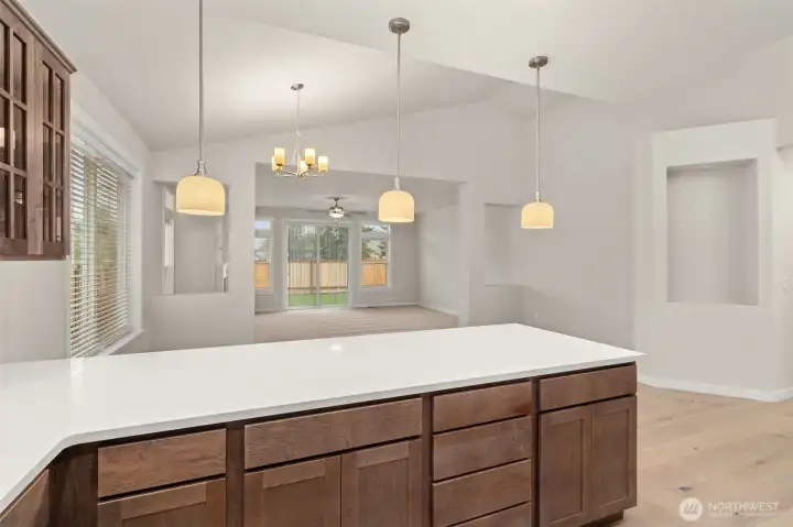 Open concept floor plan layout.