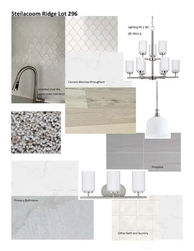 Interior surfaces & Lighting.