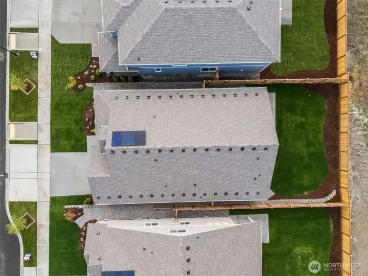 Aerialo view of the home.