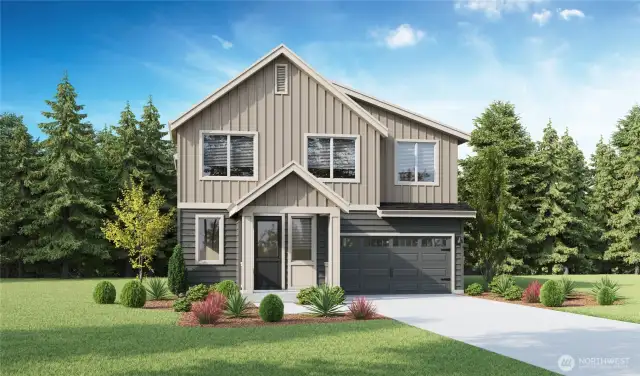 Exterior Elevation of 2504plan