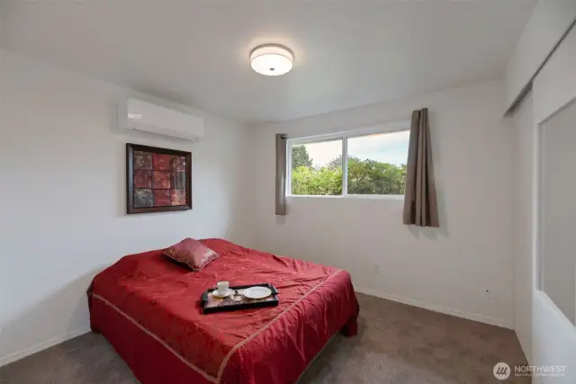 Good size bedrooms with their own mini splits.