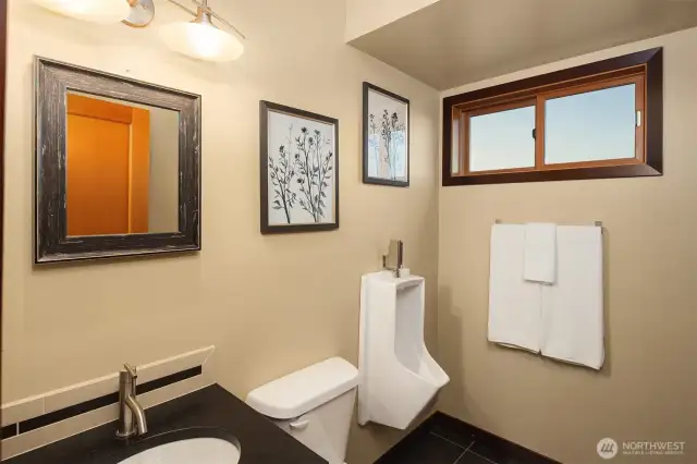Bath on lower level.