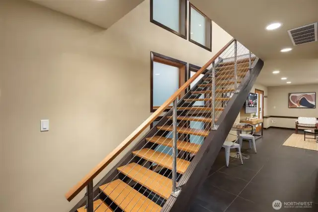 Elegant floating staircase!