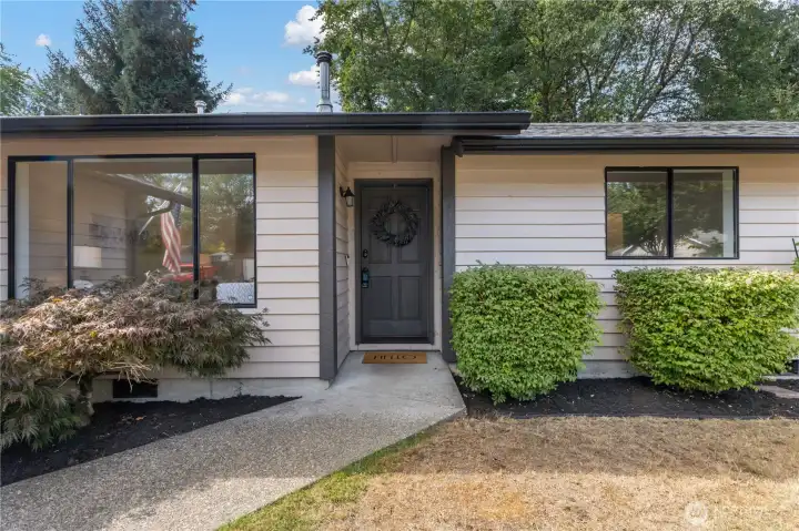 Welcoming front door