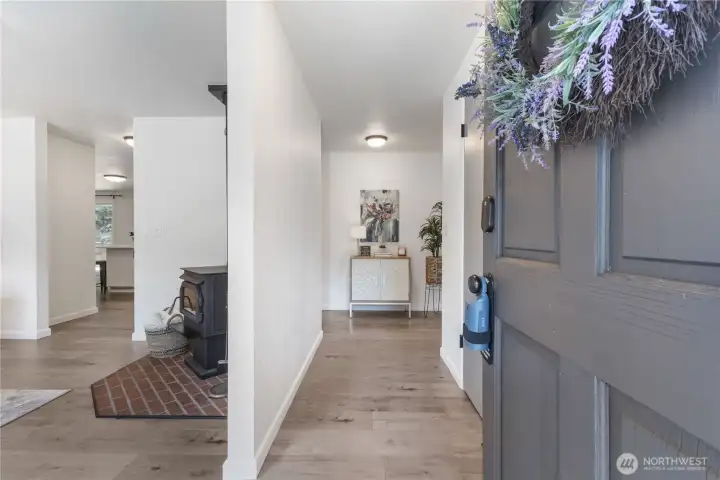 Entry with lots of light