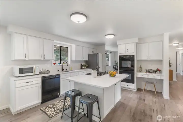 Notice the new refrigerator