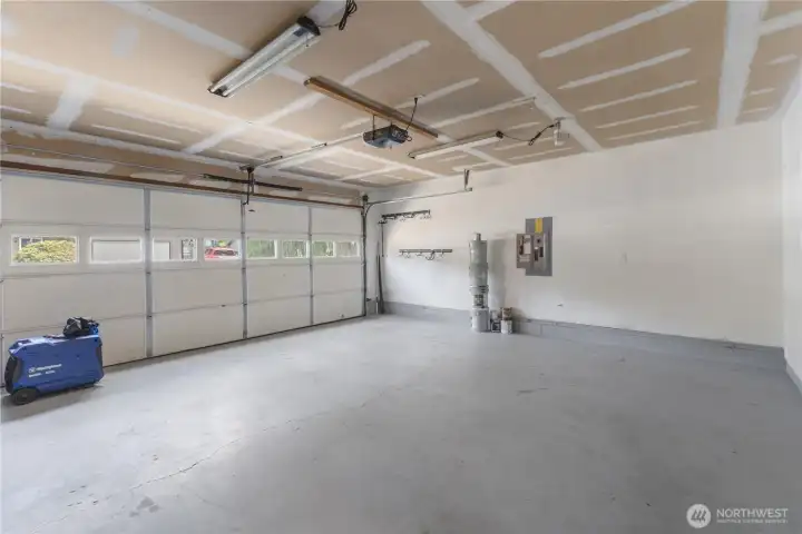 Large 2-car garage