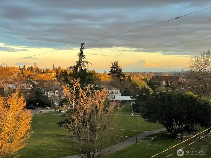 Stunning views from main and upper floors of this house.