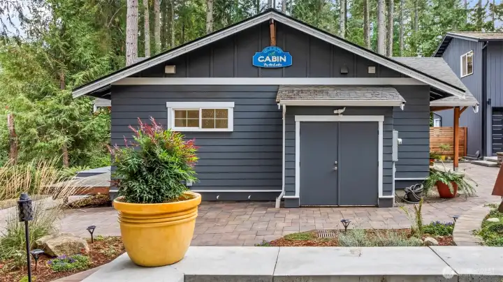 Accessibility to the exterior utility room is a breeze from the paved patio. Energy efficiency and practicality is the theme for all utilities here!