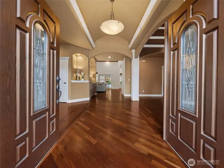 What an entry with real Brazilian Cherry floors