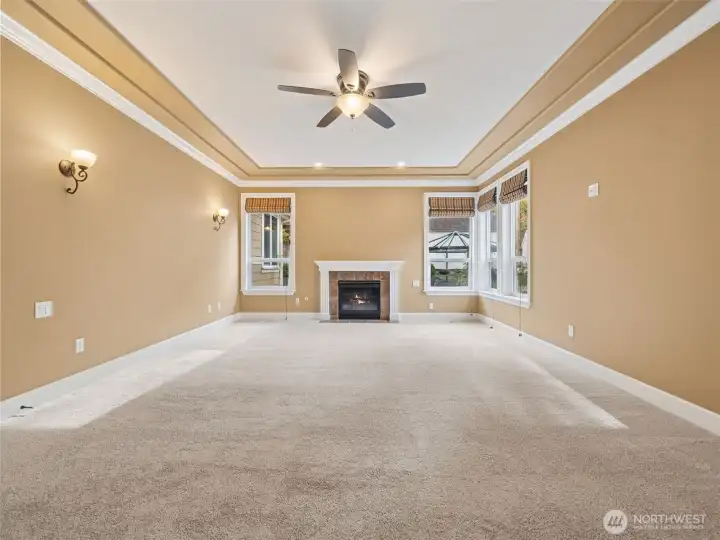 Look how immense the primary bedroom is!