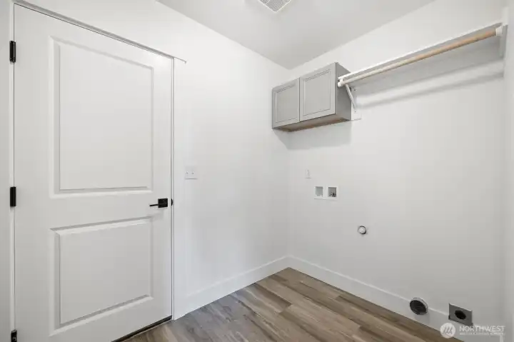 Laundry room off the garage