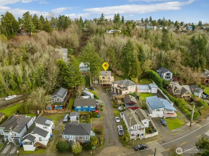 Just off of Beach Dr.