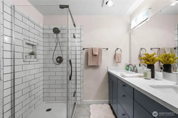 The en suite off the primary bedroom