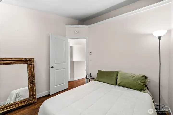 Bedroom 2 - looking from the window to the door of the room