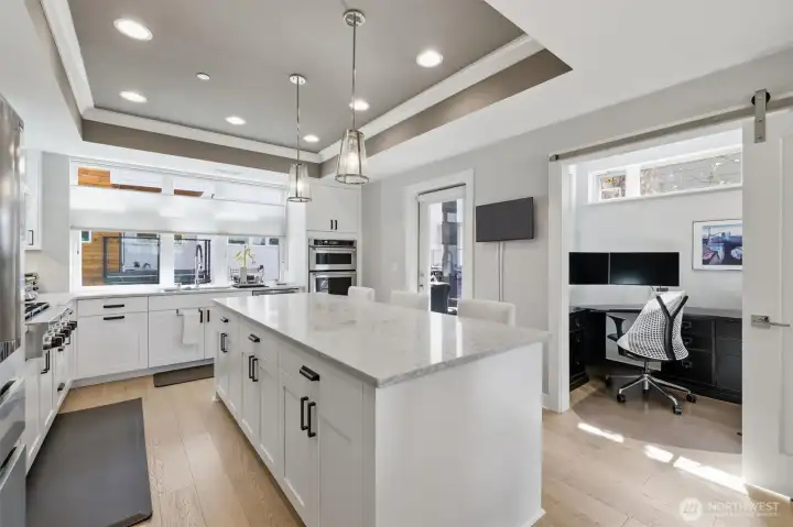Dining area + kitchen