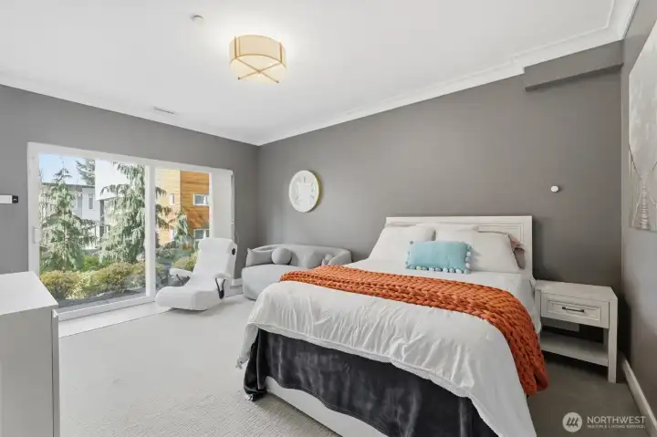 Basement bonus room converted as a bedroom