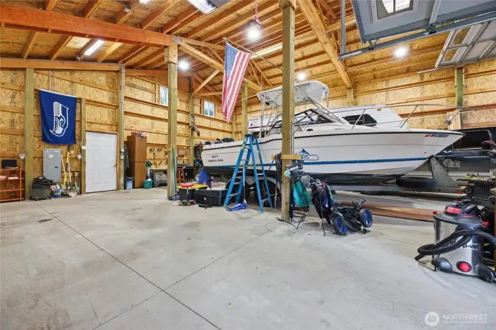 Check out the vast amount of space available in your detached garage.