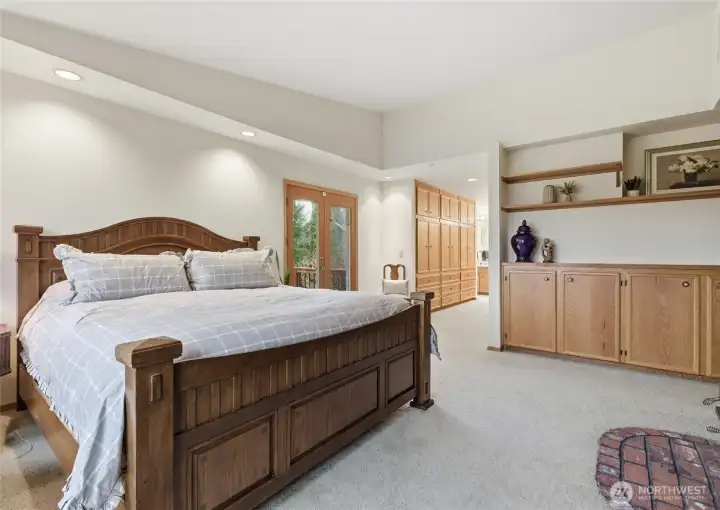 View from the Primary bedroom suite towards the Primary bath.