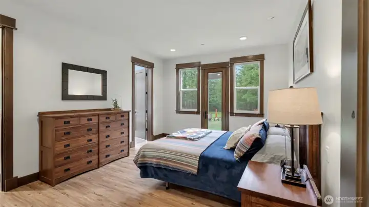 Enjoy the Outdoors from the Primary Bedroom