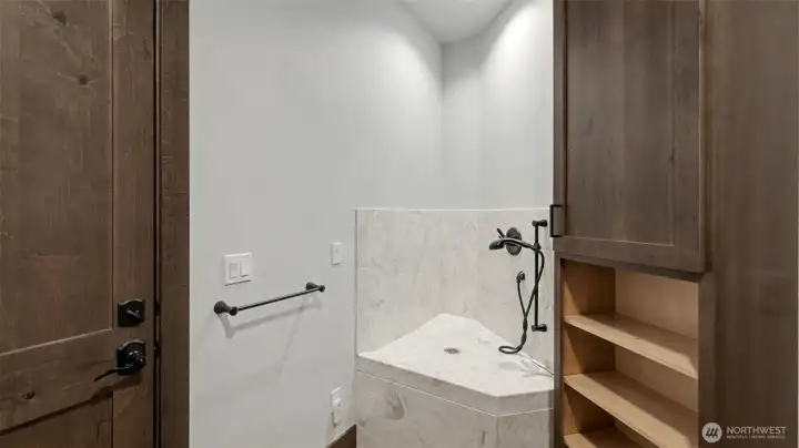 Dog Washing Station in Mud Room. You're Furry Friends will Love This