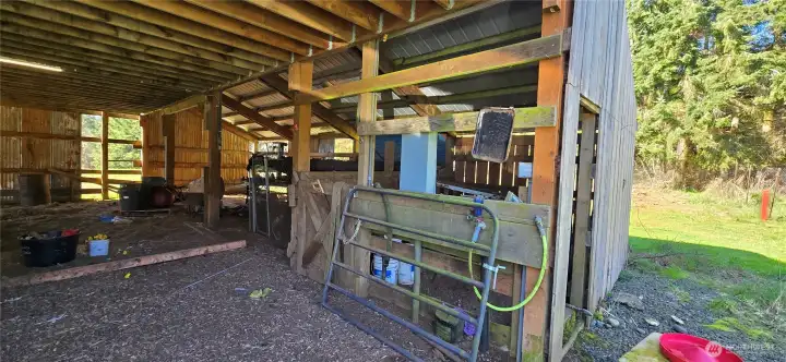 Completed stall in barn with water & power.