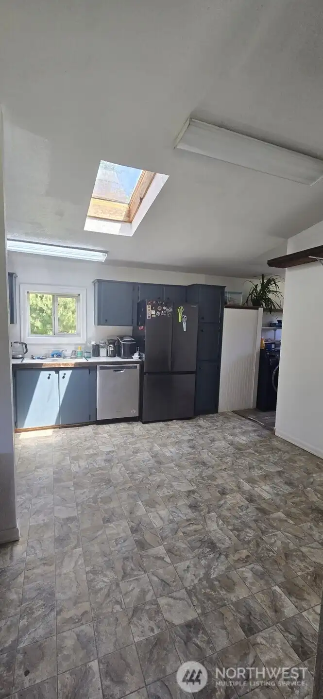Bright Kitchen with skylight