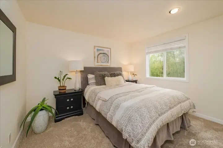 Secondary bedroom with South facing window