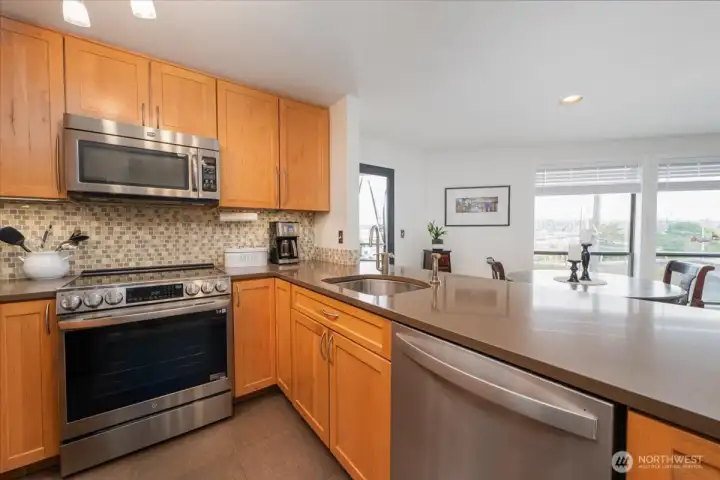 Stainless Steel appliances.