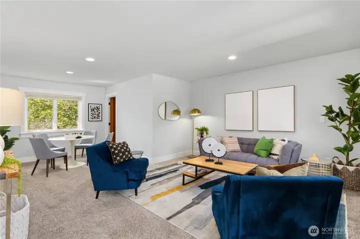 Bedroom #4 is staged as a bonus room. However, has been used as a Guest Suite bedroom with a second living room for extended stay guests.