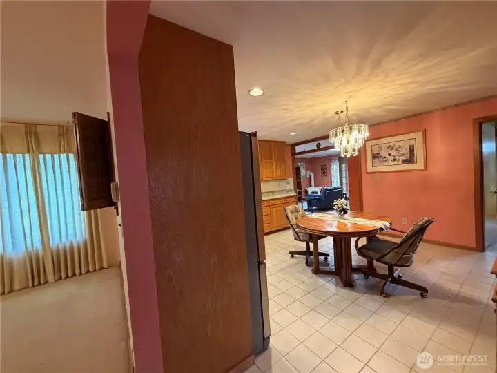 Living room at left. Dining room to right. Living room at left. Dining room to right.