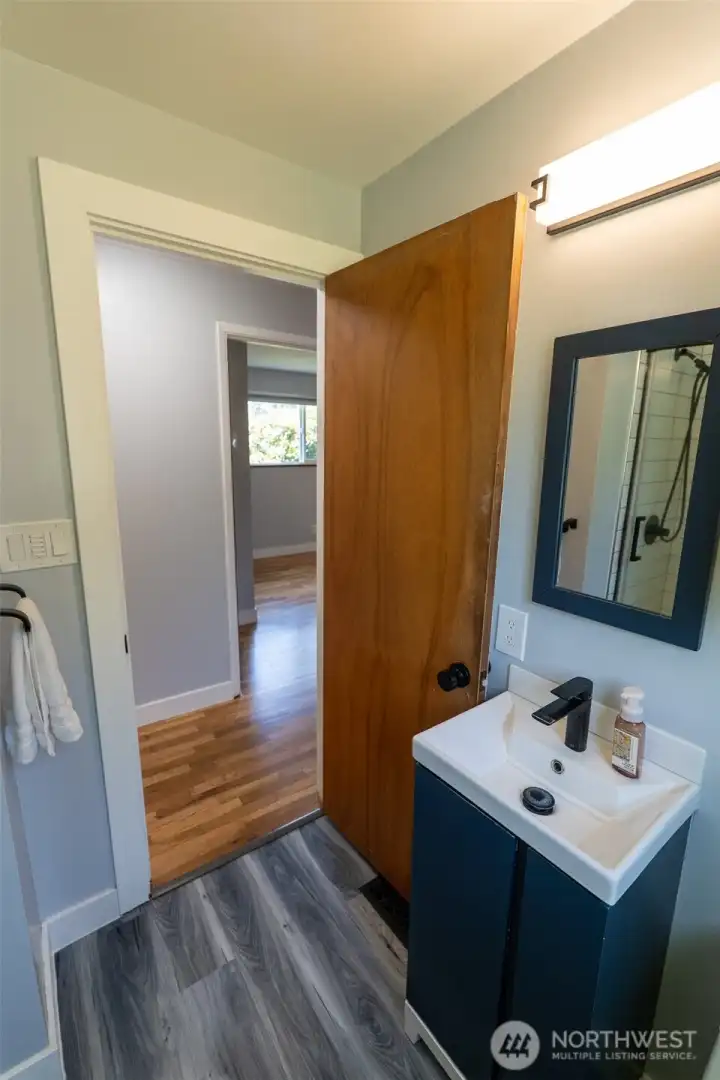 Bathroom view, also updated!