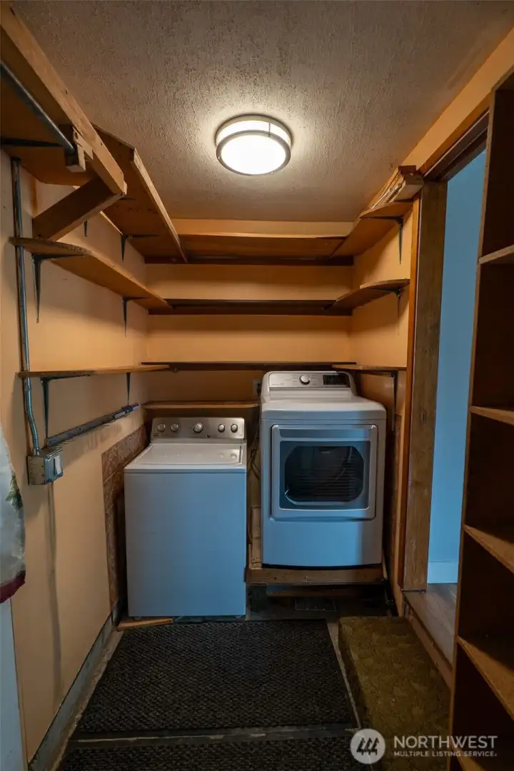 Utility view, also in your back hall/carport entry, washer and dryer included!
