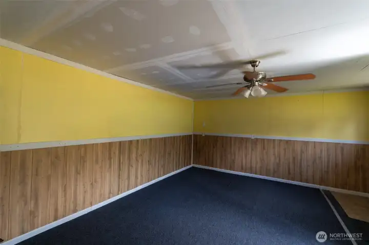 Guest Cottage main room, you will be surprised by this outbuilding!
