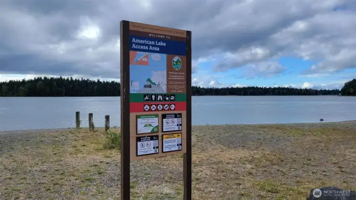 American Lake - Just blocks away!