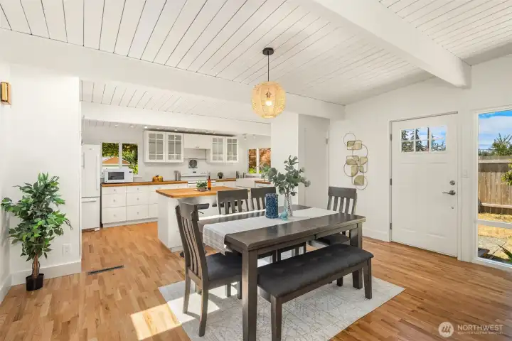 Dining Area to Kitchen From Living Room Area