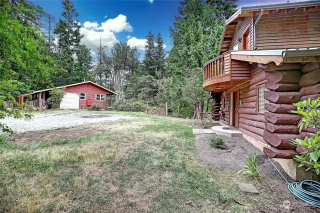 View of home and Garage