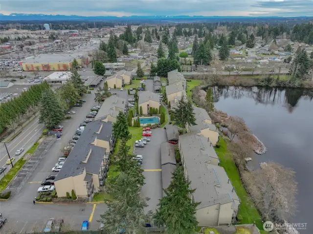 Ariel View of Liberty Lake Condominiums