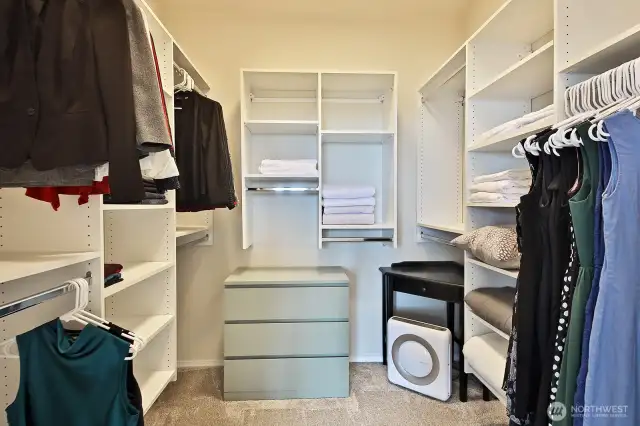 Primary walk-in closet