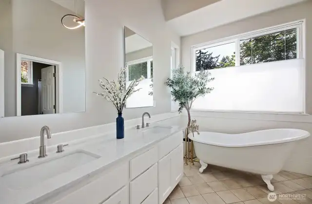 Updated primary bathroom
