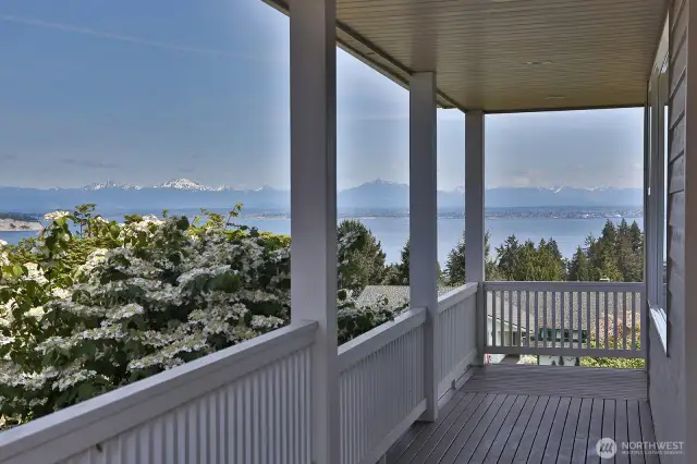 Lovely wrap-around covered front deck!