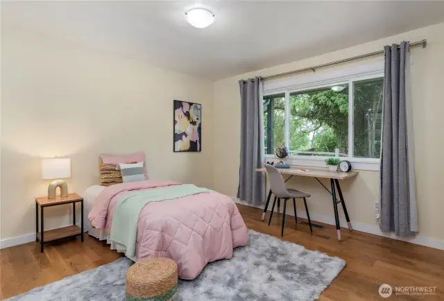 Secondary bedroom 2 staged
