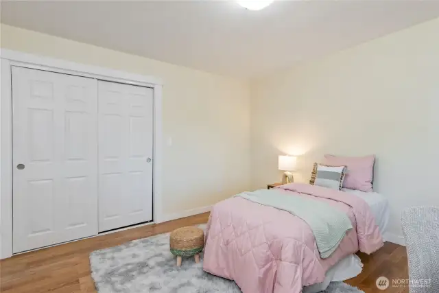 Secondary bedroom 2 staged