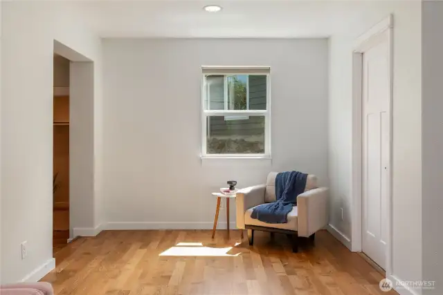 sitting nook in primary suite