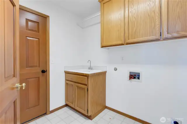 Laundry room.