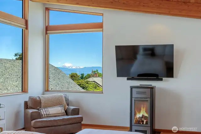 Beautiful views of Mt Baker and Fidalgo Bay.