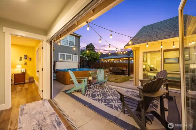 The perfect gathering place for those pleasant Summer evenings.