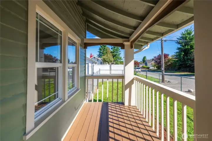 Covered front porch
