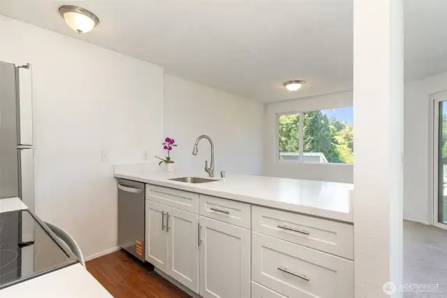 Remodeled kitchen