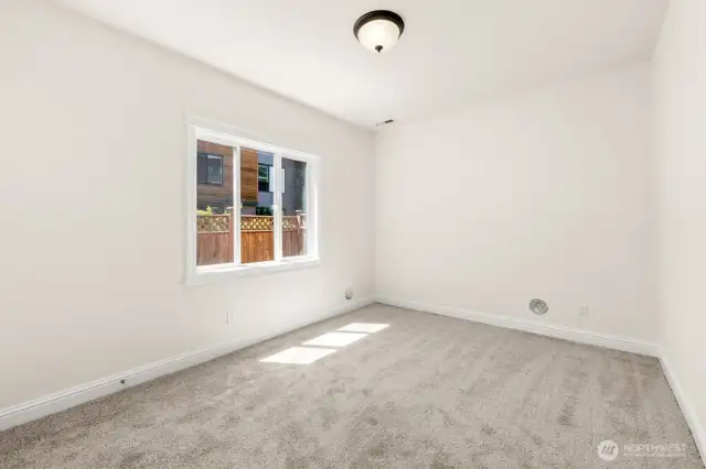 Lower level spacious bedroom.